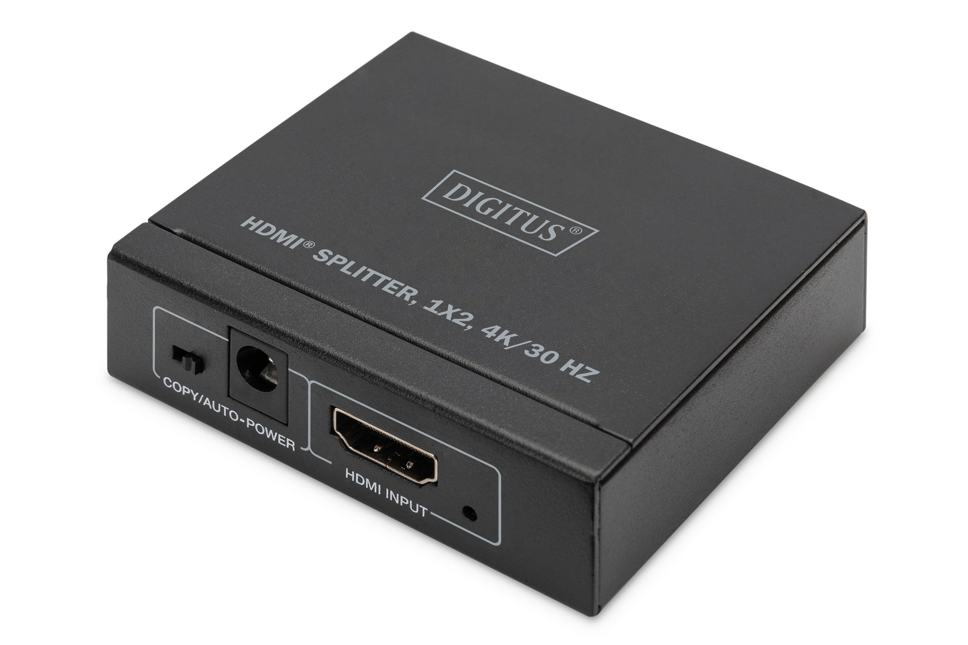 Digitus HDMI-Splitter – 4K UHD, 30 Hz, HDMI 1.4b, 2× HDMI-Ausgang – Schwarz, Metall