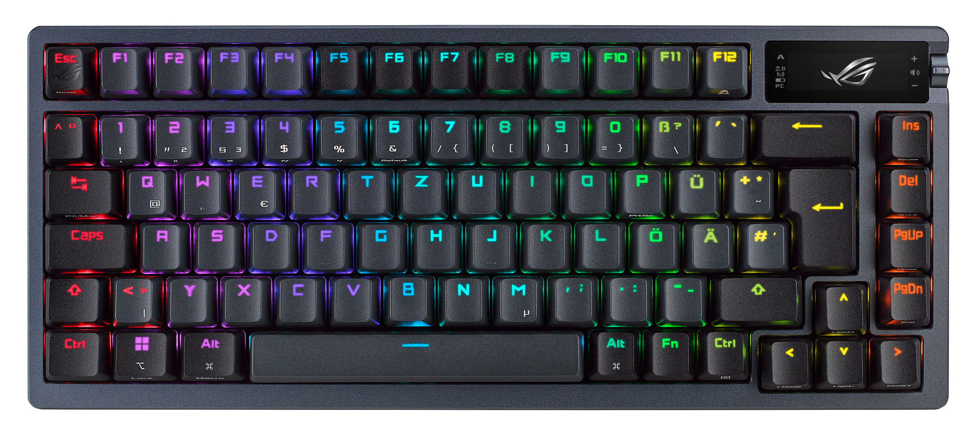 ASUS ROG Azoth – Tastatur, kabellos (Bluetooth/2,4 GHz), Schwarz