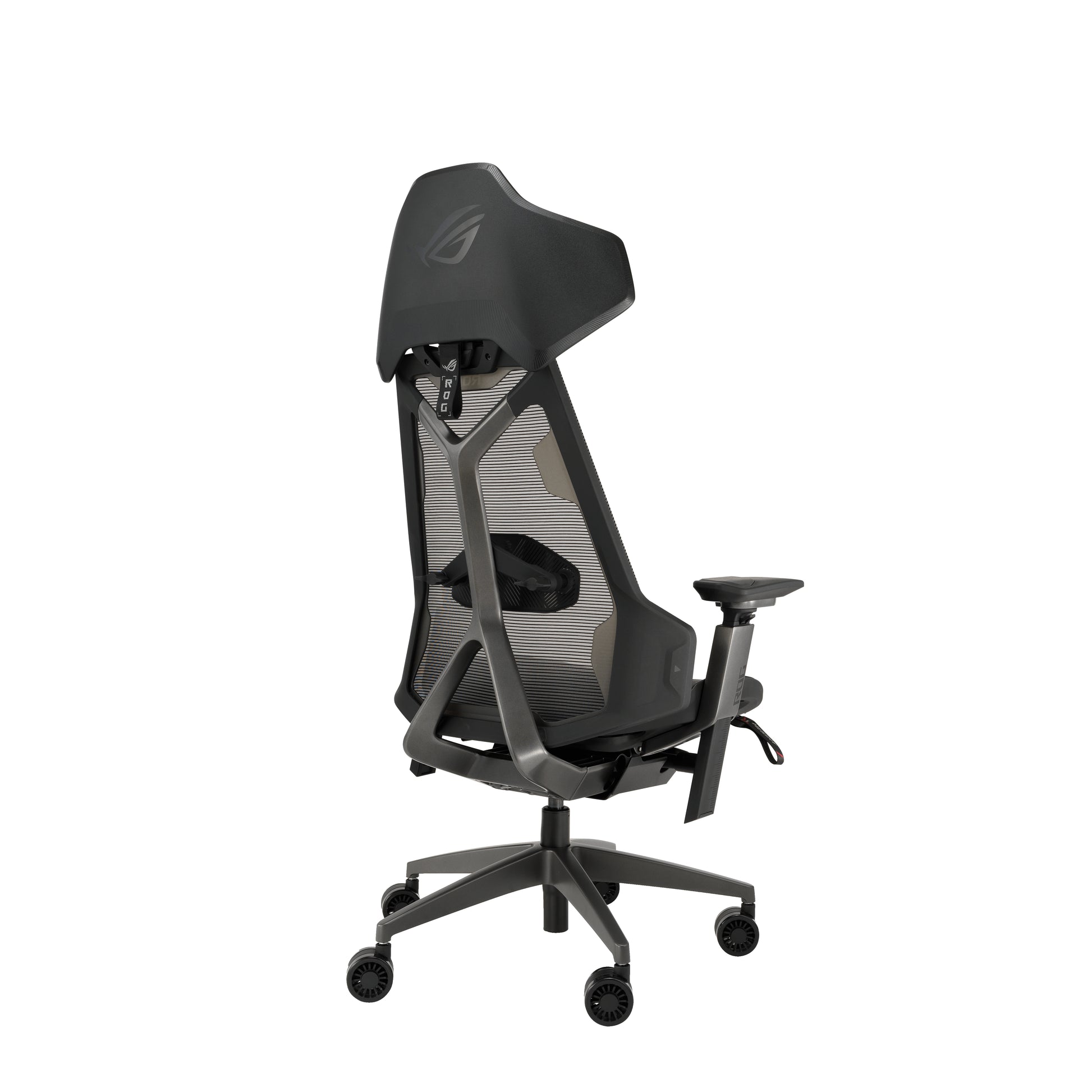 ASUS ROG Destrier Ergo Gaming-Stuhl – Schwarz/Grau, 3D-Armlehnen, mit Kopfstütze, Lendenkissen, bis 150 kg