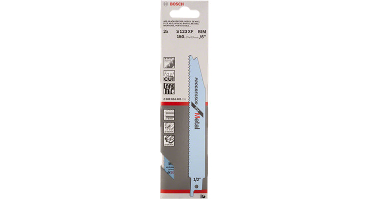 Bosch Professional S 123 XF Säbelsägeblatt – für Metall – 5 Stk