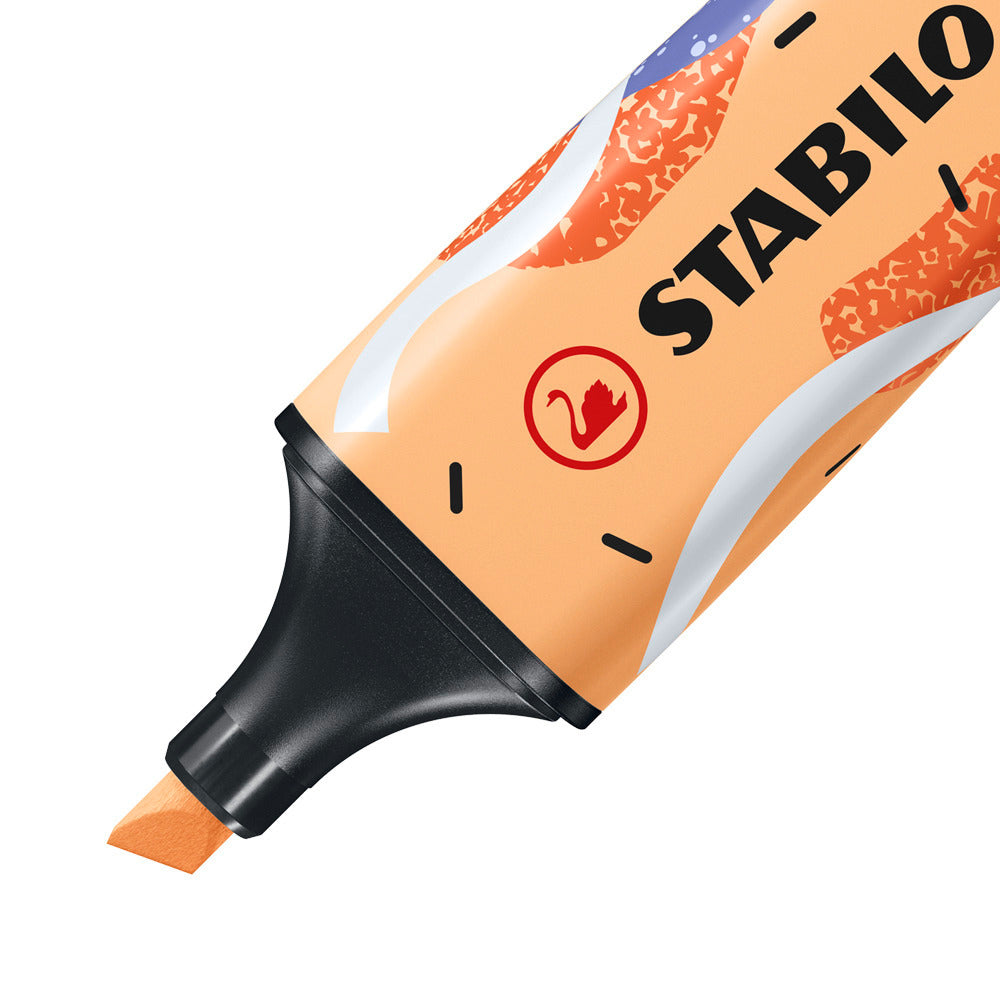 STABILO BOSS Original Textmarker Set 4 Pastellfarben – Keilspitze, 2–5 mm