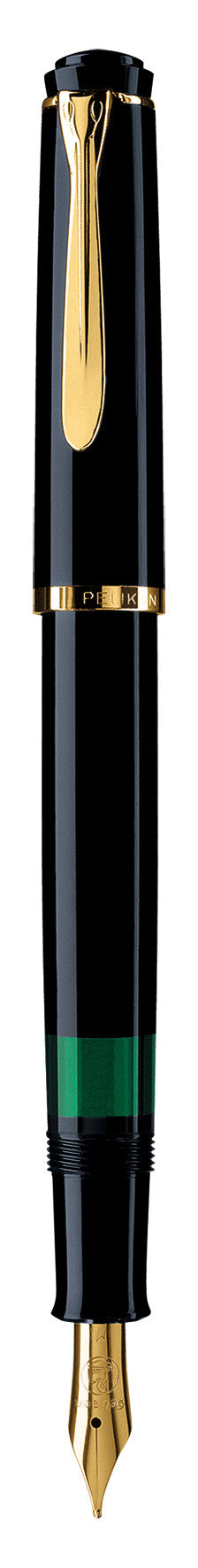 Pelikan M200 Füllhalter – vergoldete Feder, Tintensichtfenster