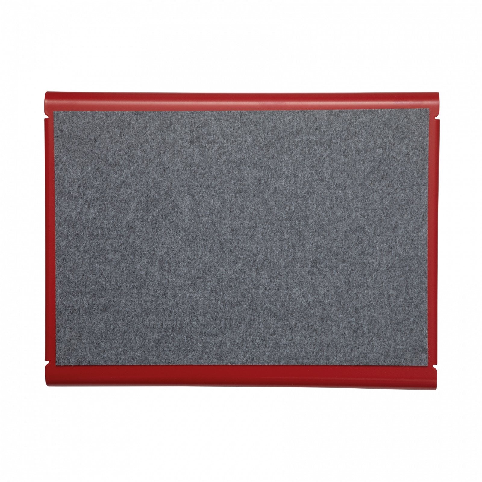 MAUL Fussstütze – Trittfläche 400 × 300 mm, Rot, Metall