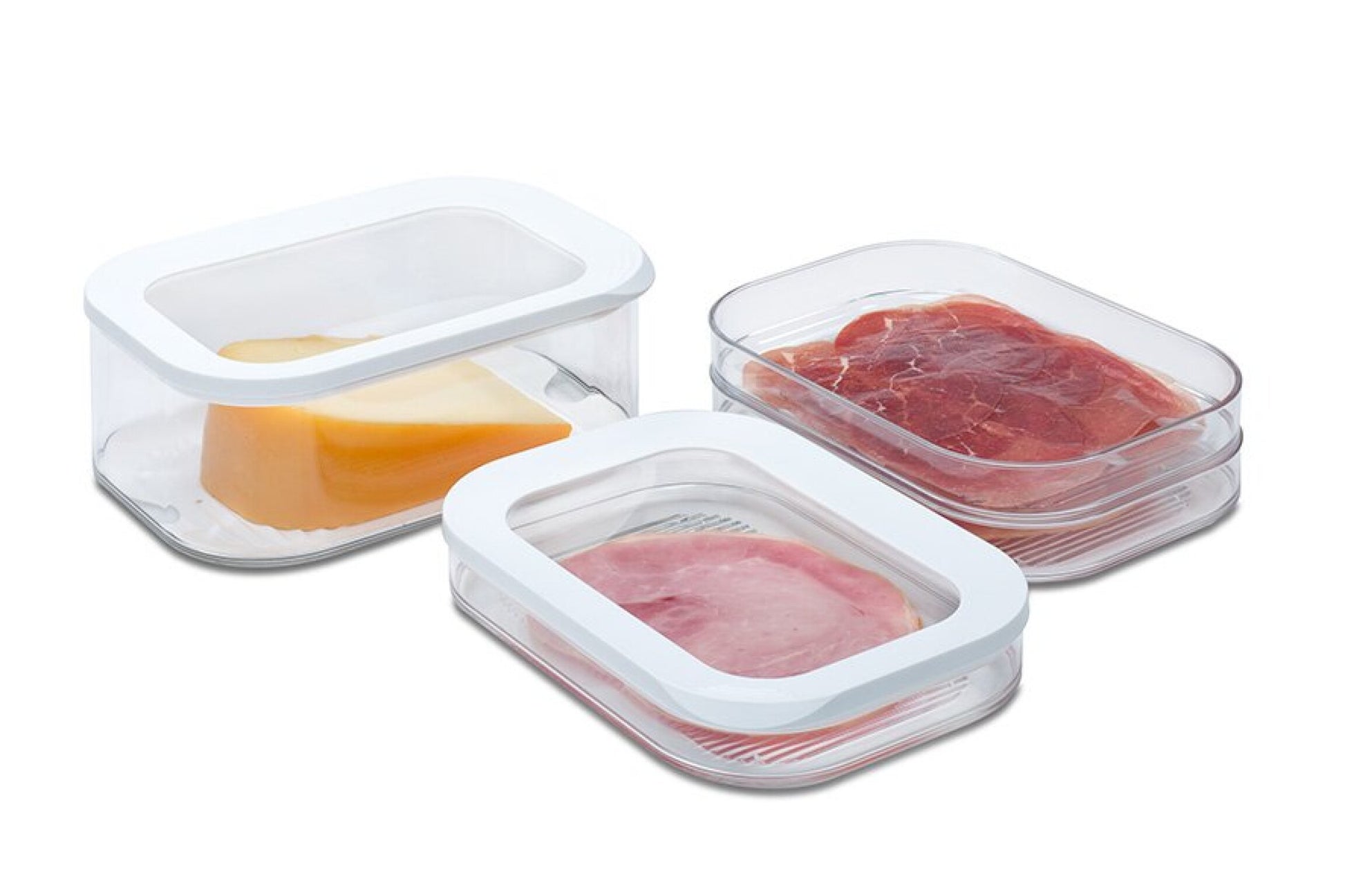 Mepal Modula – Vorratsdose 550 ml, 16 × 22,4 × 3,7 cm, Glas, transparent/weiss