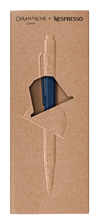 Caran d-Ache Caran d'Ache 849 Nespresso Edition 6 Kugelschreiber – Schwarz, Medium, Druck, Aluminium, Blau, nachfüllbar