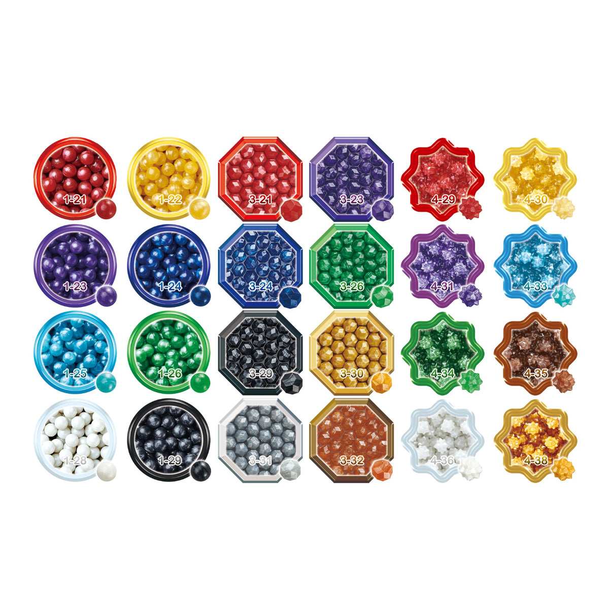 Aquabeads Perlmuttperlen Nachfüllpack, Mehrfarbig, 20 Stk.