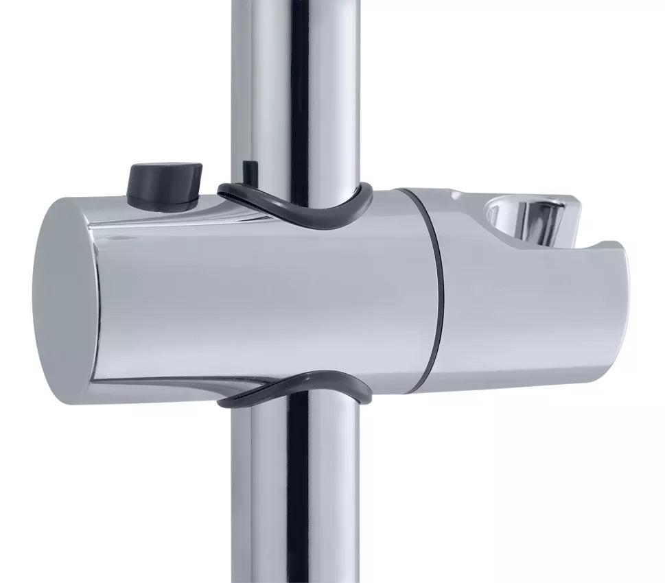 Diaqua Duschsystem Ymir Turn – 115 cm, Metall/Kunststoff, Wandmontiert, Chrom