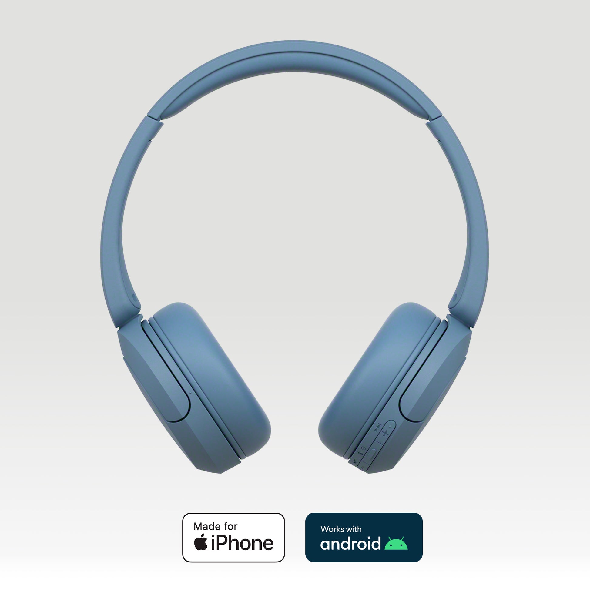 Sony WH-CH520 – Duo On-Ear Headset – Bluetooth, USB-C – Blau – bis 40 h