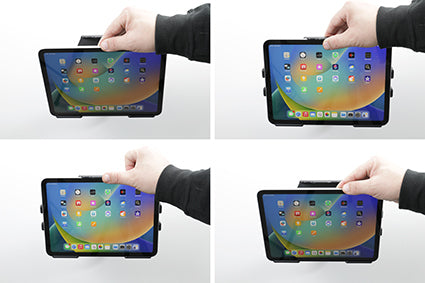 Brodit Fahrzeug-Dock für Apple iPad 10,9" (10. Gen.) – 360° schwenkbar, Neigung 0–17° – Schwarz