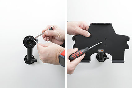 Brodit Fahrzeug-Dock für Apple iPad 10,9" (10. Gen.) – 360° schwenkbar, Neigung 0–17° – Schwarz