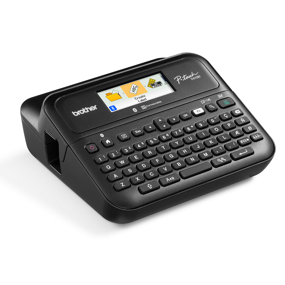 Brother P-touch D610VP – Beschriftungsgerät, für TZe-Bänder 3,5–24 mm, USB, Auto-Cutter