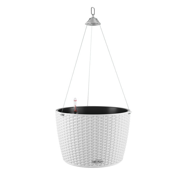LECHUZA NIDO Cottage 35 Pflanzgefäss – Ø 35 × 23 cm – Kunststoff, weiss