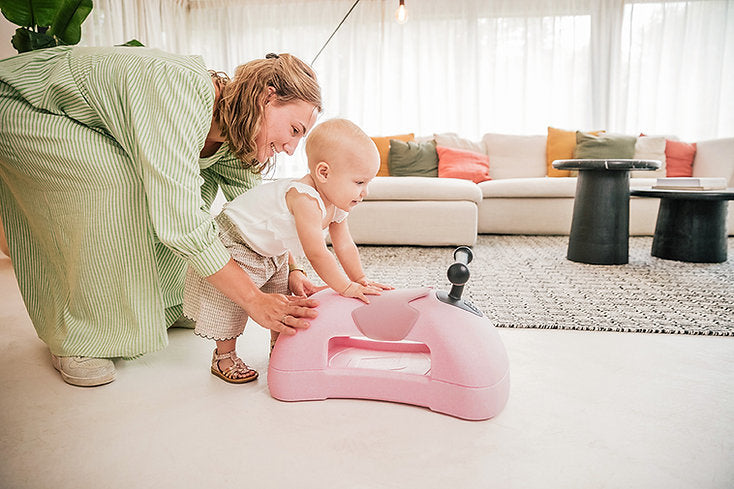 Scoot & Ride Just 4 Motion Rutschfahrzeug – 4 Räder, bis 20 kg, ab 6 Monaten – EPP, Rosa