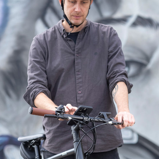 SP Connect Micro Bike Mount – Fahrrad-/Motorrad-Halterung – Lenker, Klemmhalterung – für Smartphones – Schwarz