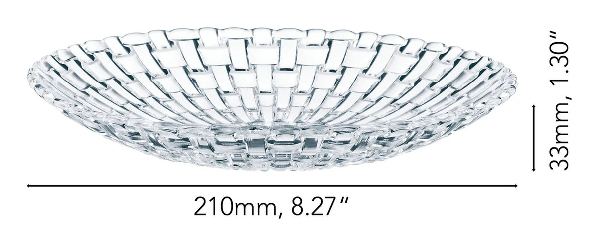 Nachtmann Schale – Ø 21 cm, H 3,3 cm, Kristallglas, Transparent, spülmaschinenfest