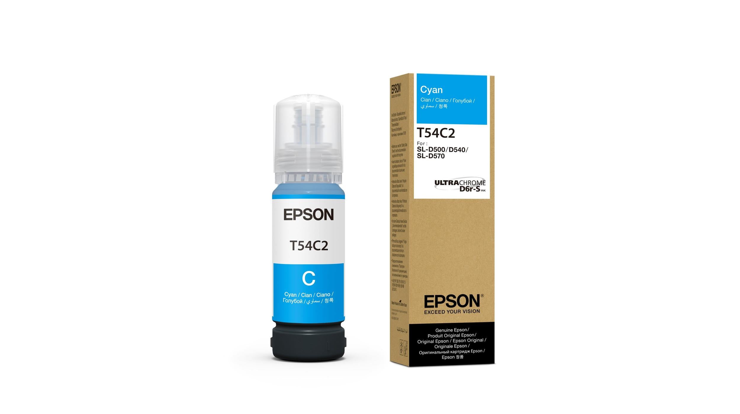 Epson C13T54C220 Cyan Tintenpatrone (Kompatibel) – 70 ml – für Epson SureLab SL-D500