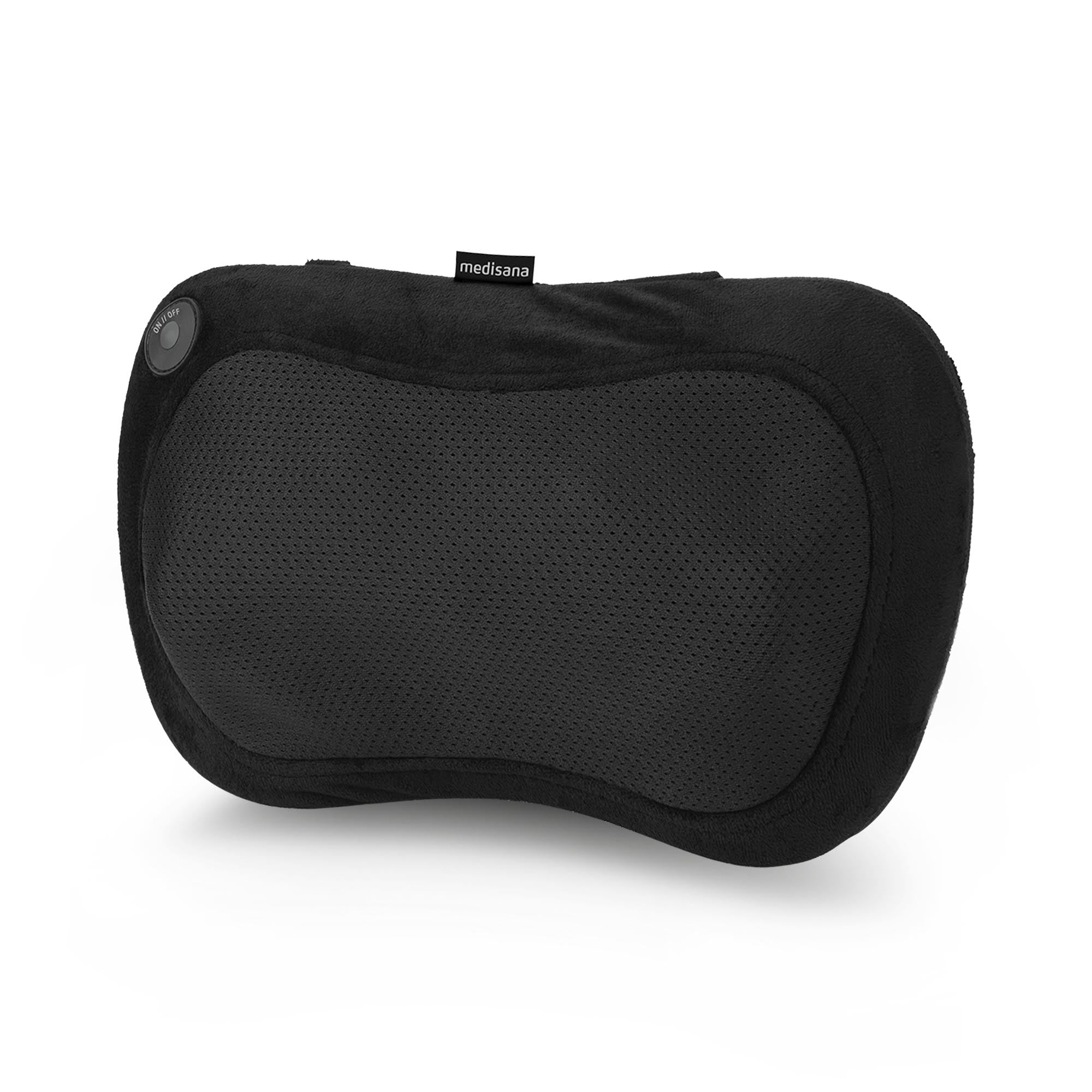 Medisana Massagekissen – Stoff, Schwarz, 190 × 110 × 330 mm (B×H×T), 1000 g, Shiatsu, Wärmefunktion
