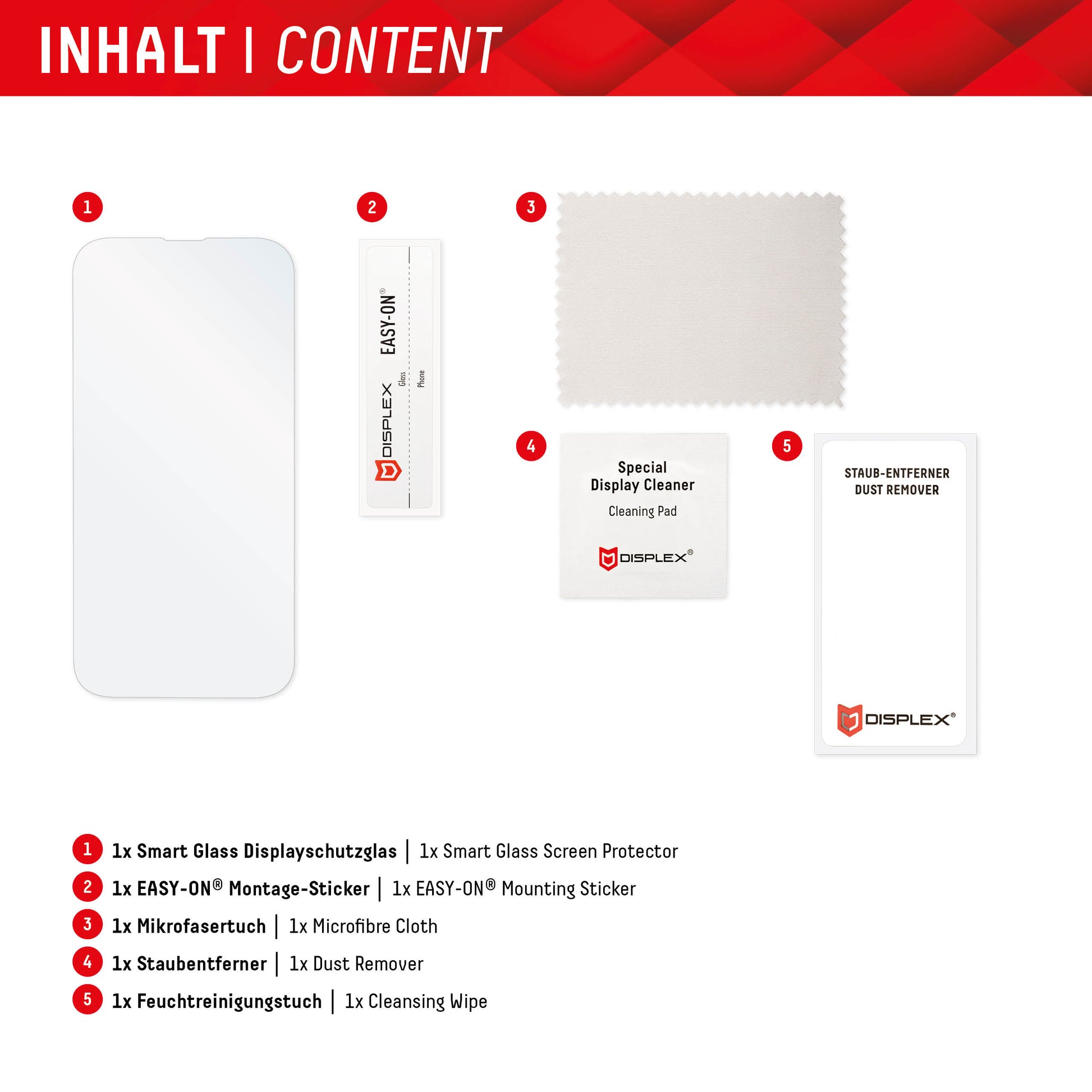 E.V.I. Displayschutz, 9H – für Redmi 12C – mit Applikator