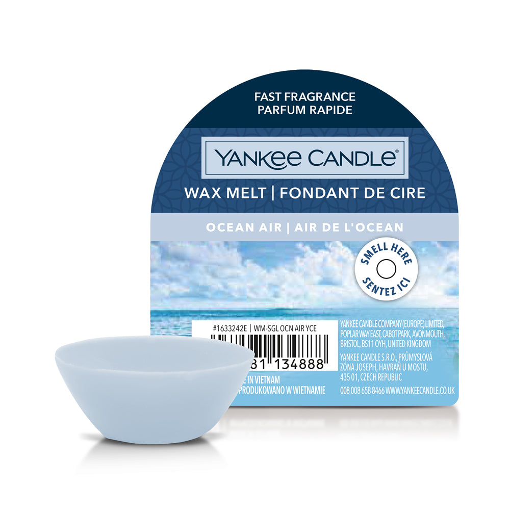 Yankee Candle Ocean Air – Duftwachsplättchen, 1 Stück, Blau