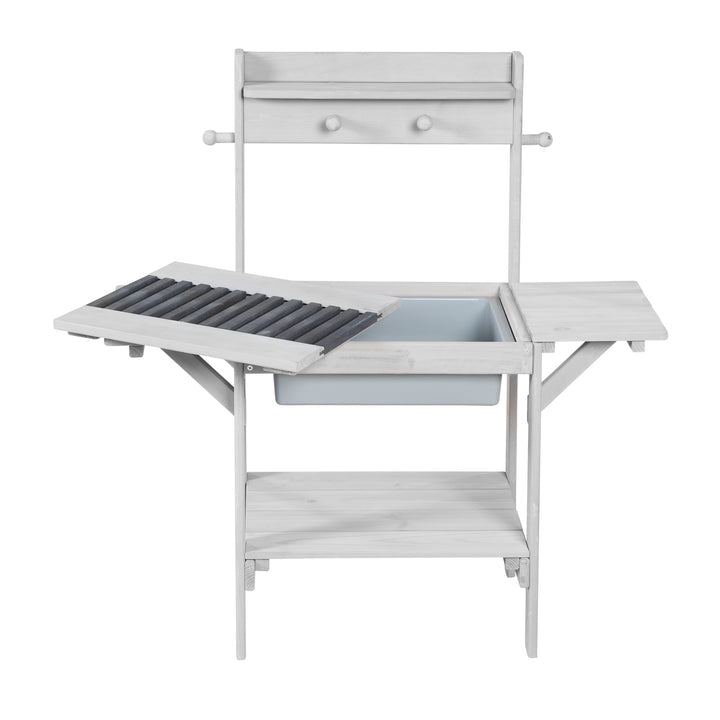 roba Spielküche BBQ – 82,5×88,5×35 cm – ab 1,5 J. – Holz, grau