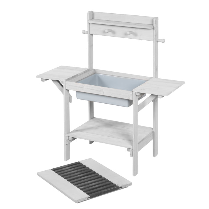 roba Spielküche BBQ – 82,5×88,5×35 cm – ab 1,5 J. – Holz, grau