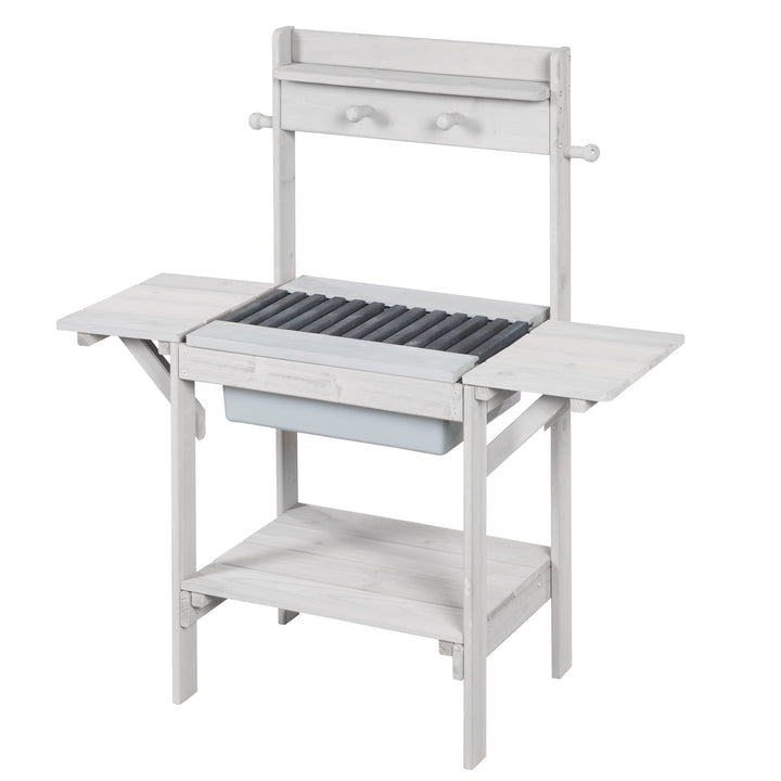 roba Spielküche BBQ – 82,5×88,5×35 cm – ab 1,5 J. – Holz, grau