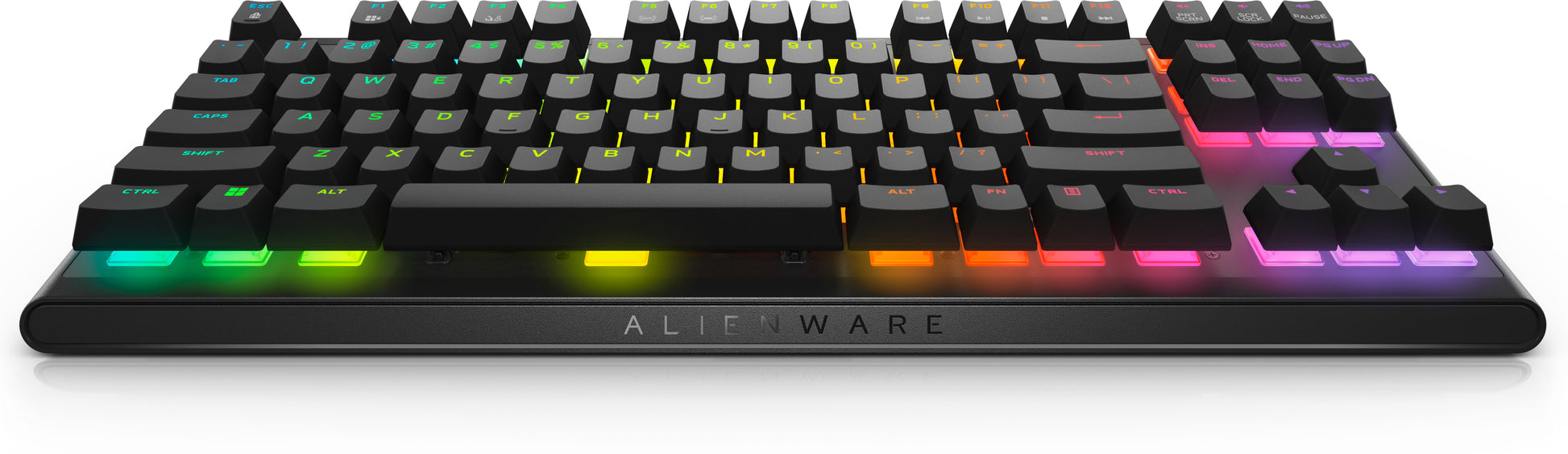 Alienware AW420K – Tastatur TKL – mechanisch (Cherry MX Red) – kabelgebunden – USB‑C – RGB – Schwarz
