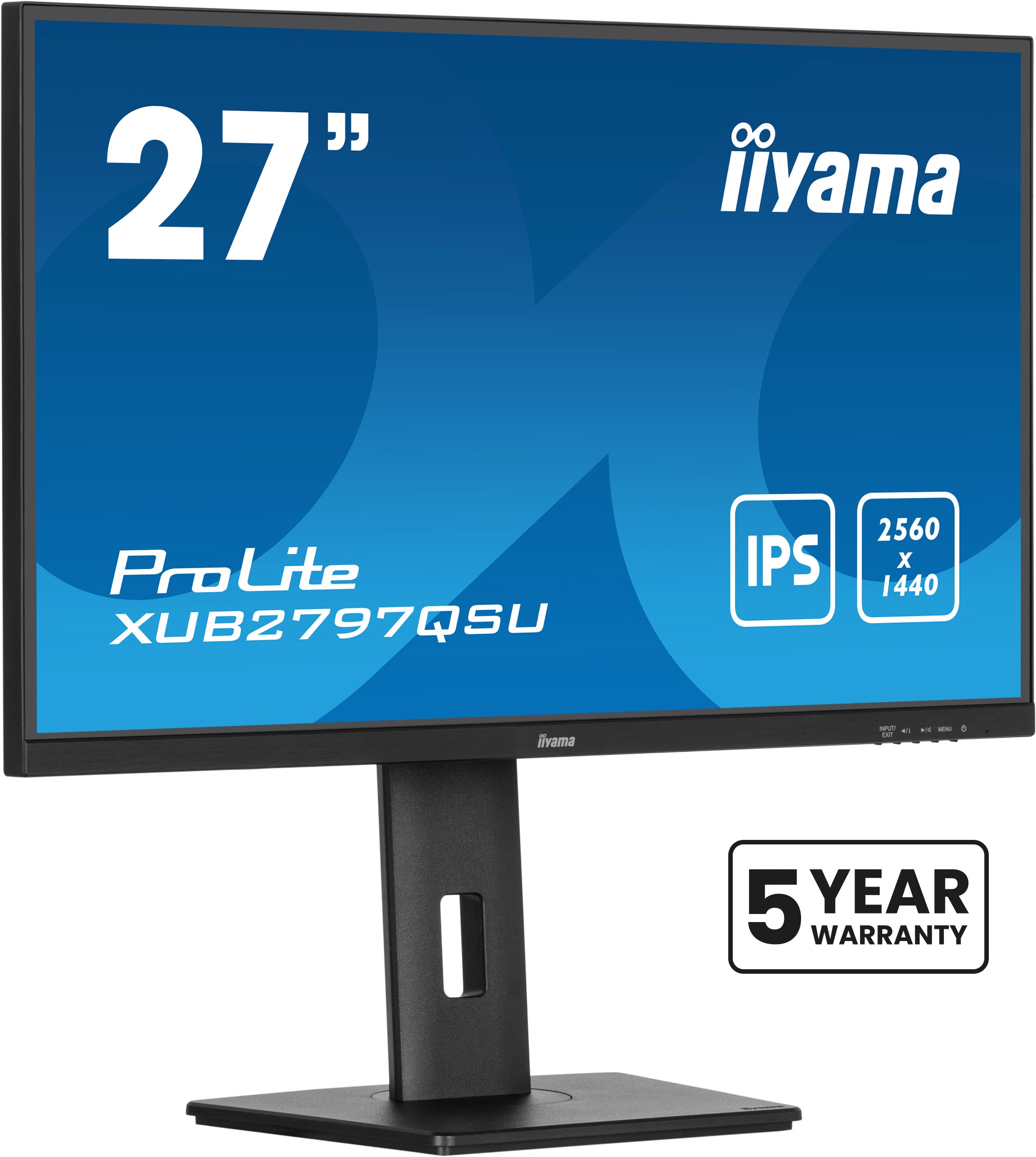 iiyama ProLite XUB2797QSU-B2 – 27", 2560 × 1440 (WQHD), IPS, 100 Hz