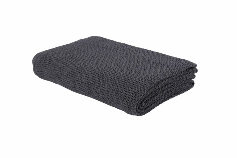 Eskimo Wohndecke Summer Dream – 240 × 220 cm, Baumwolle, Graphit
