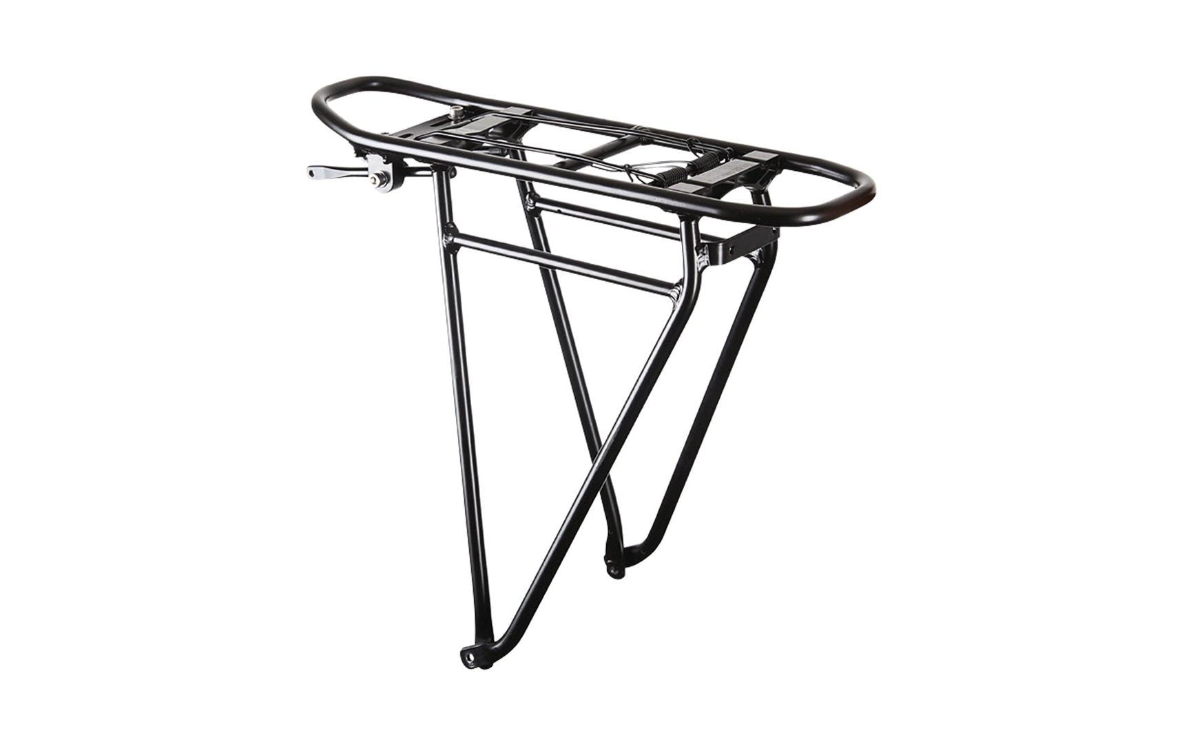 racktime Gepäckträger ECO 2.0 Tour – bis 25 kg, für 28" Räder – schwarz, Aluminium – 124 × 371 × 412 mm