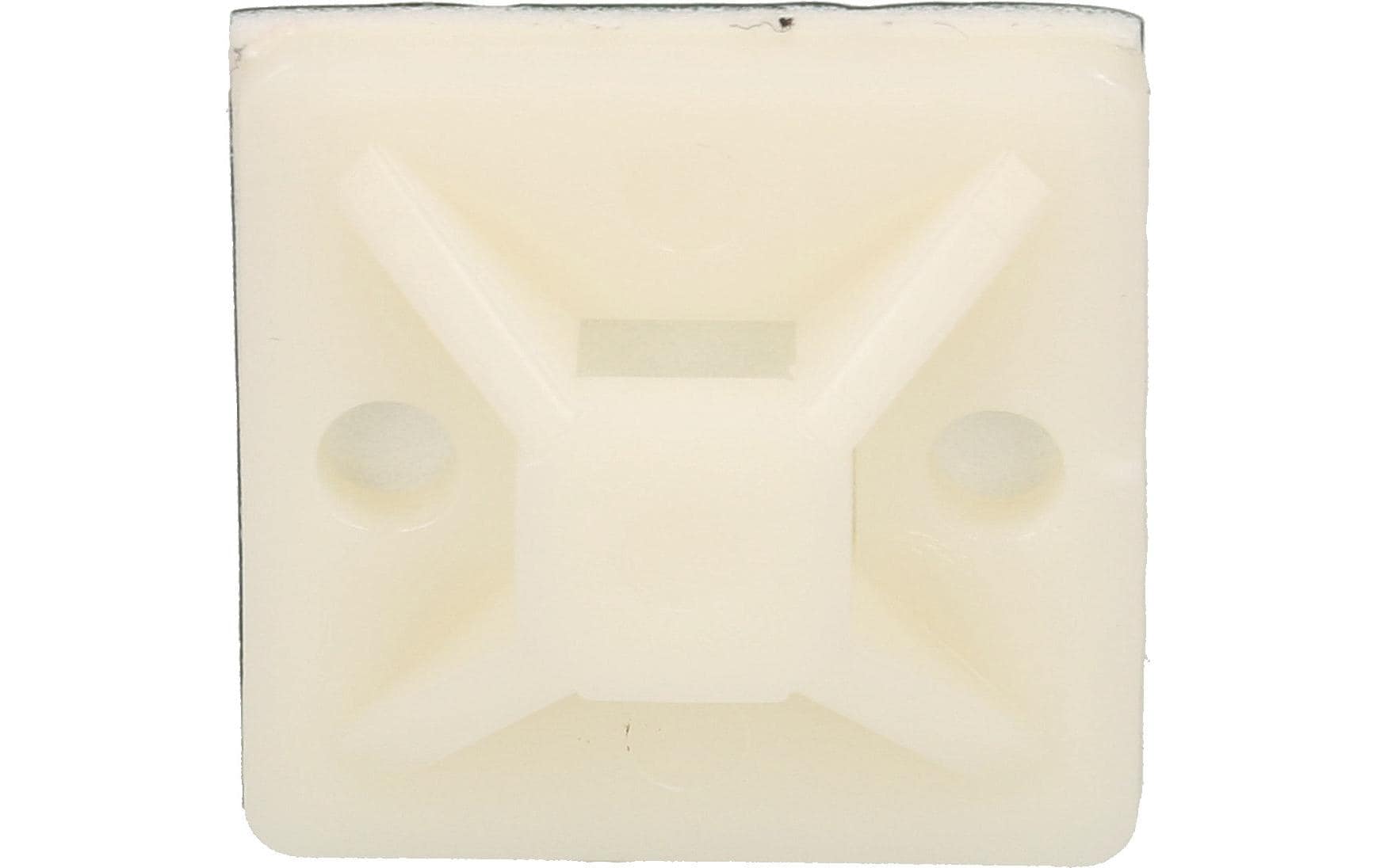 Max Hauri AG Max Hauri Kabelhalter, selbstklebend, 10er-Pack – weiss