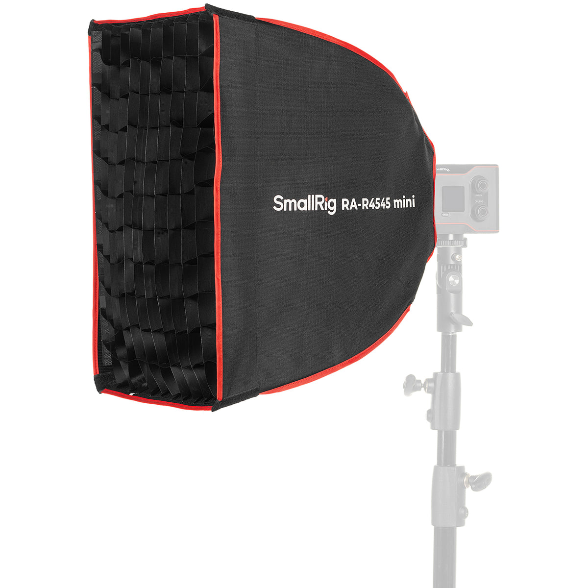 SmallRig RA-R4545 mini Quadratische Softbox – 450 × 450 × 350 mm – für SmallRig RC 60/100 COB Videoleuchte – Schwarz