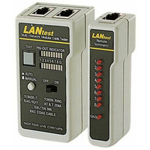HOBBES LANtest Multinetwork – Netzwerk-Kabeltester – RJ45/BNC, PoE, für IEEE802.3af/802.3at