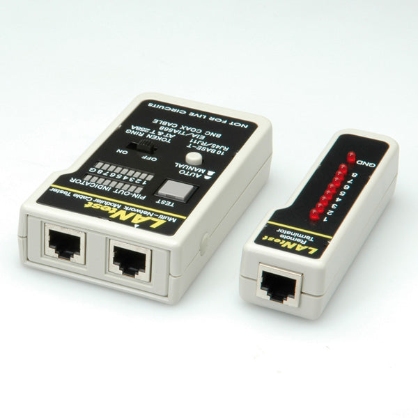 HOBBES LANtest Multinetwork – Netzwerk-Kabeltester – RJ45/BNC, PoE, für IEEE802.3af/802.3at