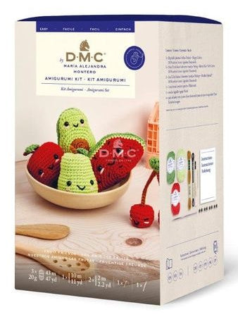 DMC Häkel-Set Amigurumi – Fruit Friends (Smiley) – Baumwolle