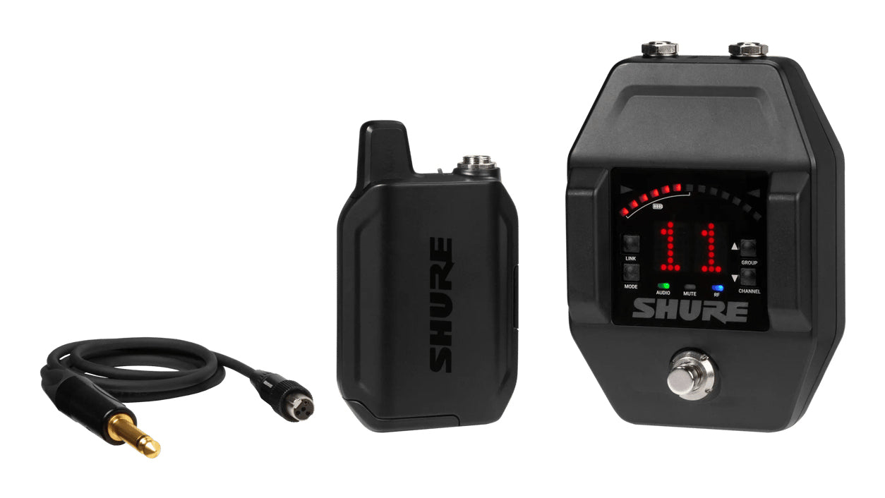 Shure GLXD16+E-Z4 – Digitales Gitarren-Funkset – 5725–5875 MHz, 6,3 mm Klinke/Mini-XLR