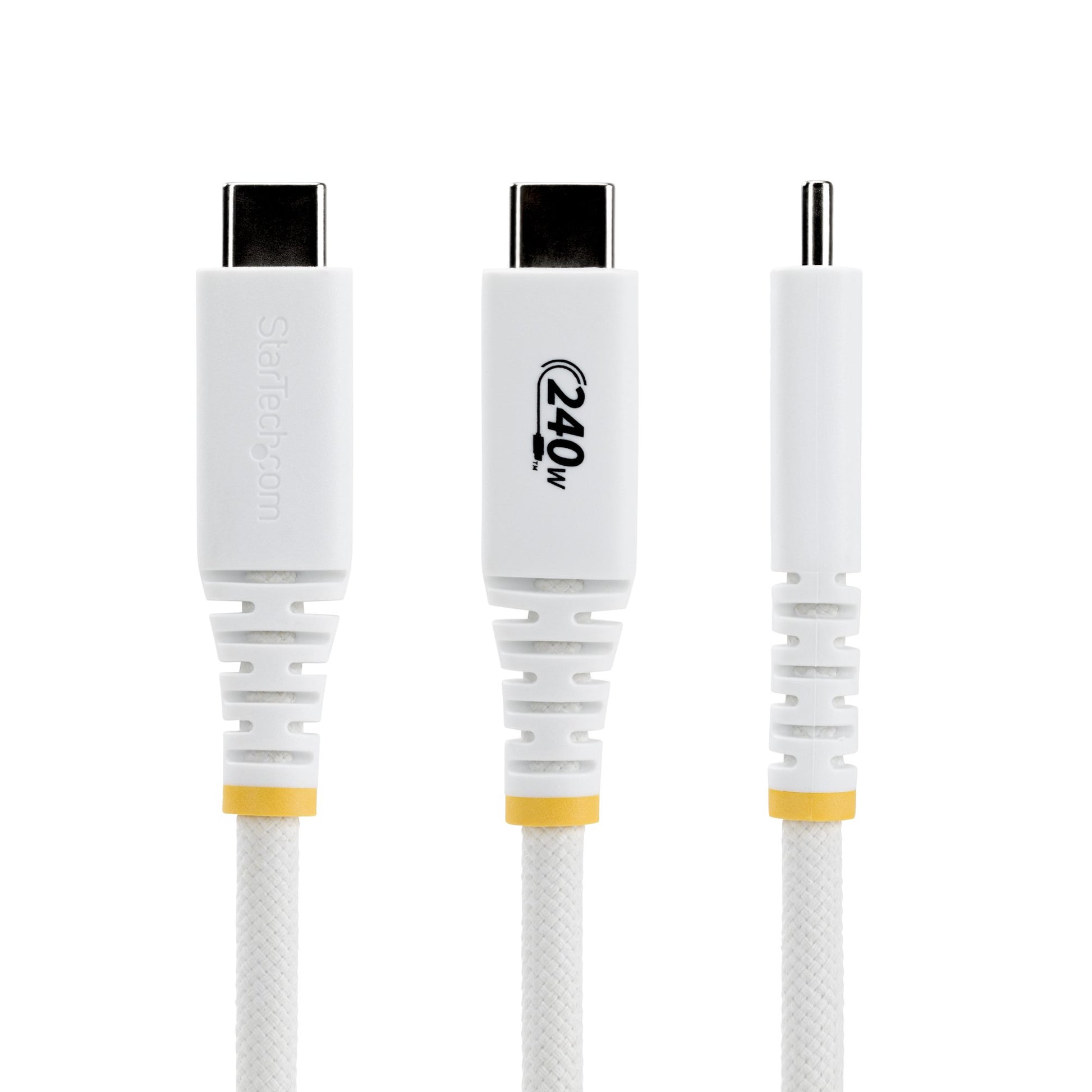 StarTech.com USB-C auf USB-C Kabel – USB 2.0 (480 Mbit/s) – 2 m – PD 240 W – Geflochten, USB-IF zertifiziert