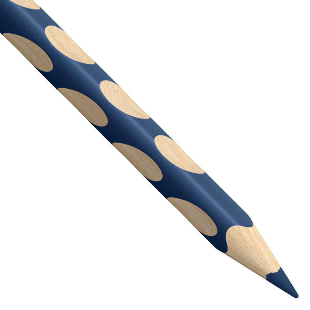 STABILO Buntstift EASYcolors – Dreikant, Minen-Ø 4,2 mm, Einzelstift Dunkelblau
