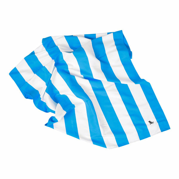 Dock & Bay Strandtuch CABANA – 90 × 160 cm, Blau/Weiss, Polyester/Polyamid