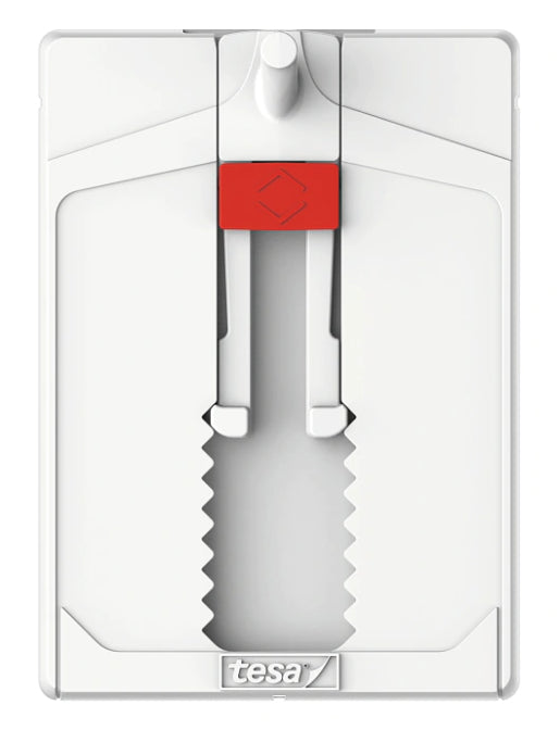 TESA Klebenagel – Kunststoff, weiss, 12 × 14 × 1,9 cm – 1er-Pack