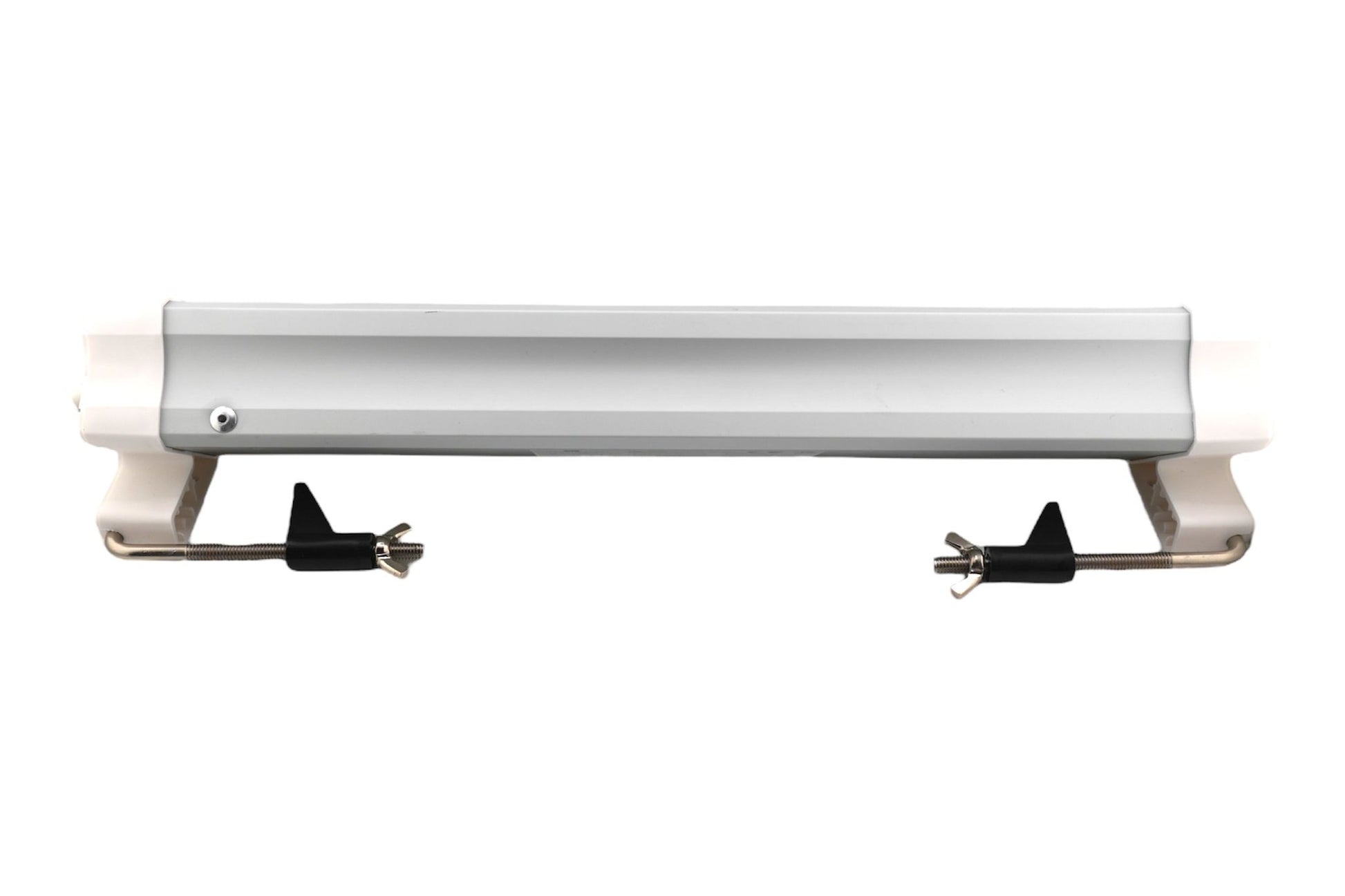 M. Schönenberger Schönenberger Tischsteckdosenleiste, 4×T13, 3×USB (65 W), 2 m, Aluminiumgehäuse, mit Schalter – Silber/Weiss