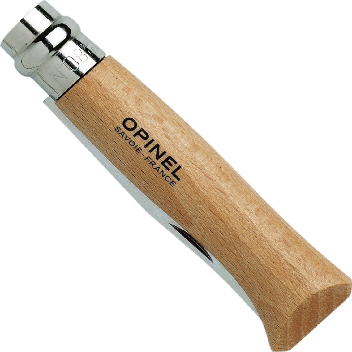 Opinel N°8 – Klappmesser 80 mm, Holzgriff, arretierbare Klinge