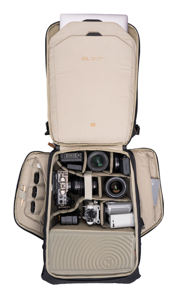 PGYTECH OneGo 2 Kamerarucksack – 25 l, Polyester, spritzwassergeschützt – für Canon, Sony, Nikon und andere