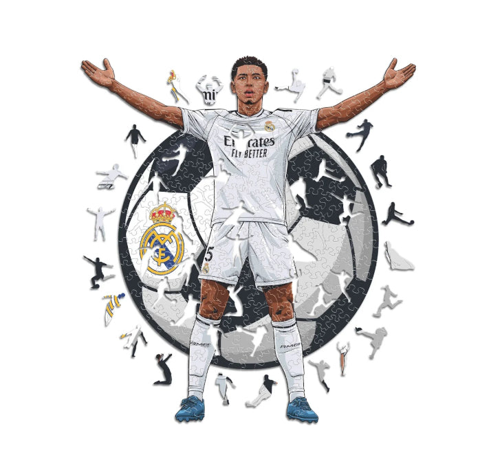 Iconic Puzzles Puzzle Jude Bellingham – Real Madrid – 270 Teile – 38 × 42 cm – ab 10 J. – Holz – FSC
