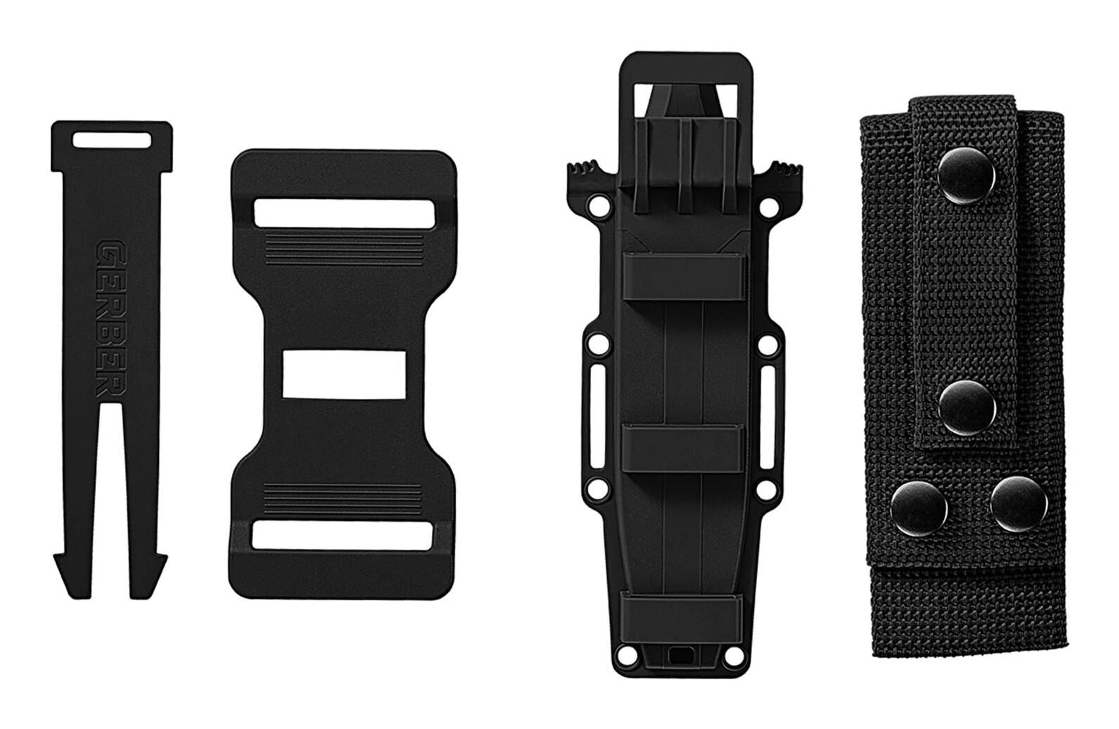 Gerber Strongarm Magnacut – Outdoormesser 122 mm, glasfaserverstärkter Nylongriff, mit Scheide, braun