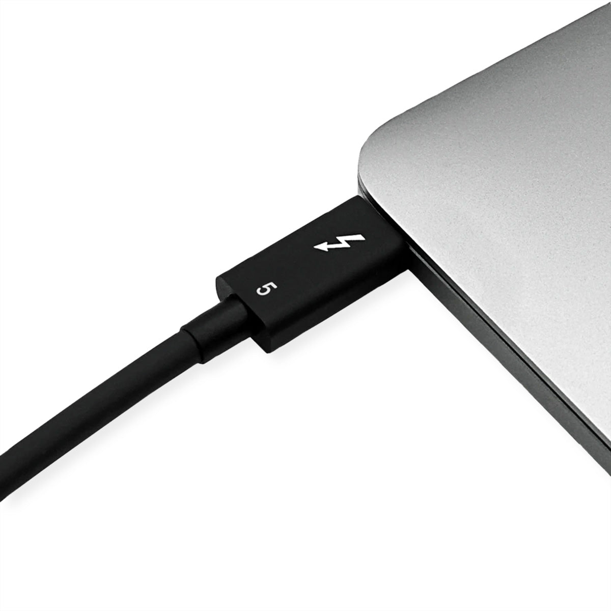 ROLINE Thunderbolt 5 (USB-C) Kabel – 80 Gbit/s – 0,5 m – PD 240 W – 8K/60, Passiv, Geschirmt – Schwarz