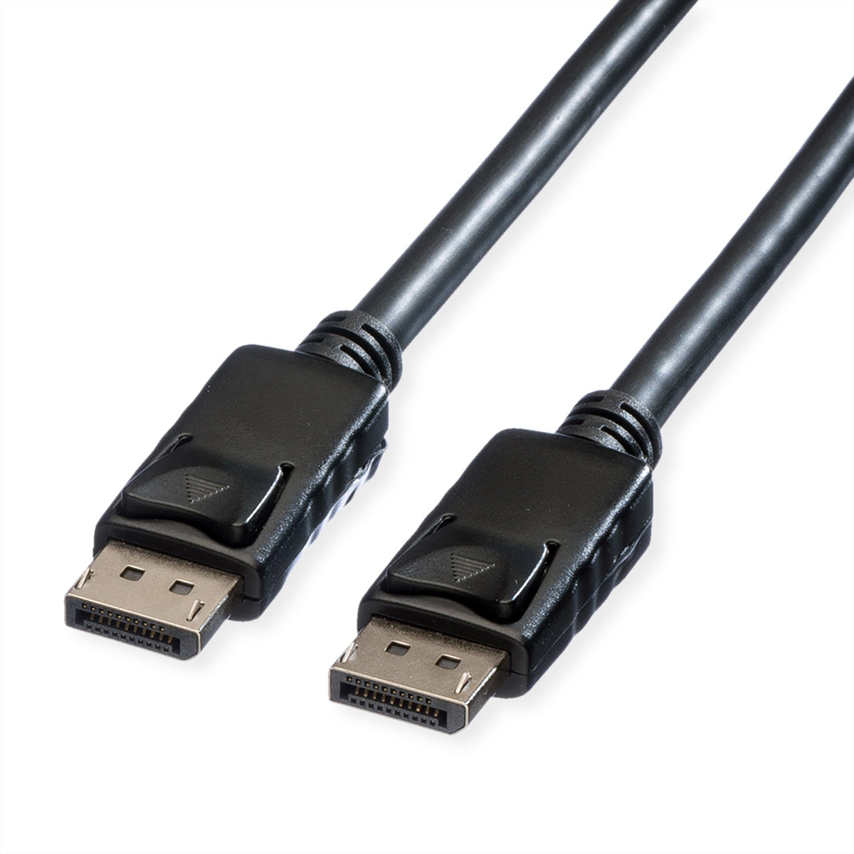 ROLINE DisplayPort Kabel DP 1.2 4K 60 Hz – 7,5 m – verriegelbar