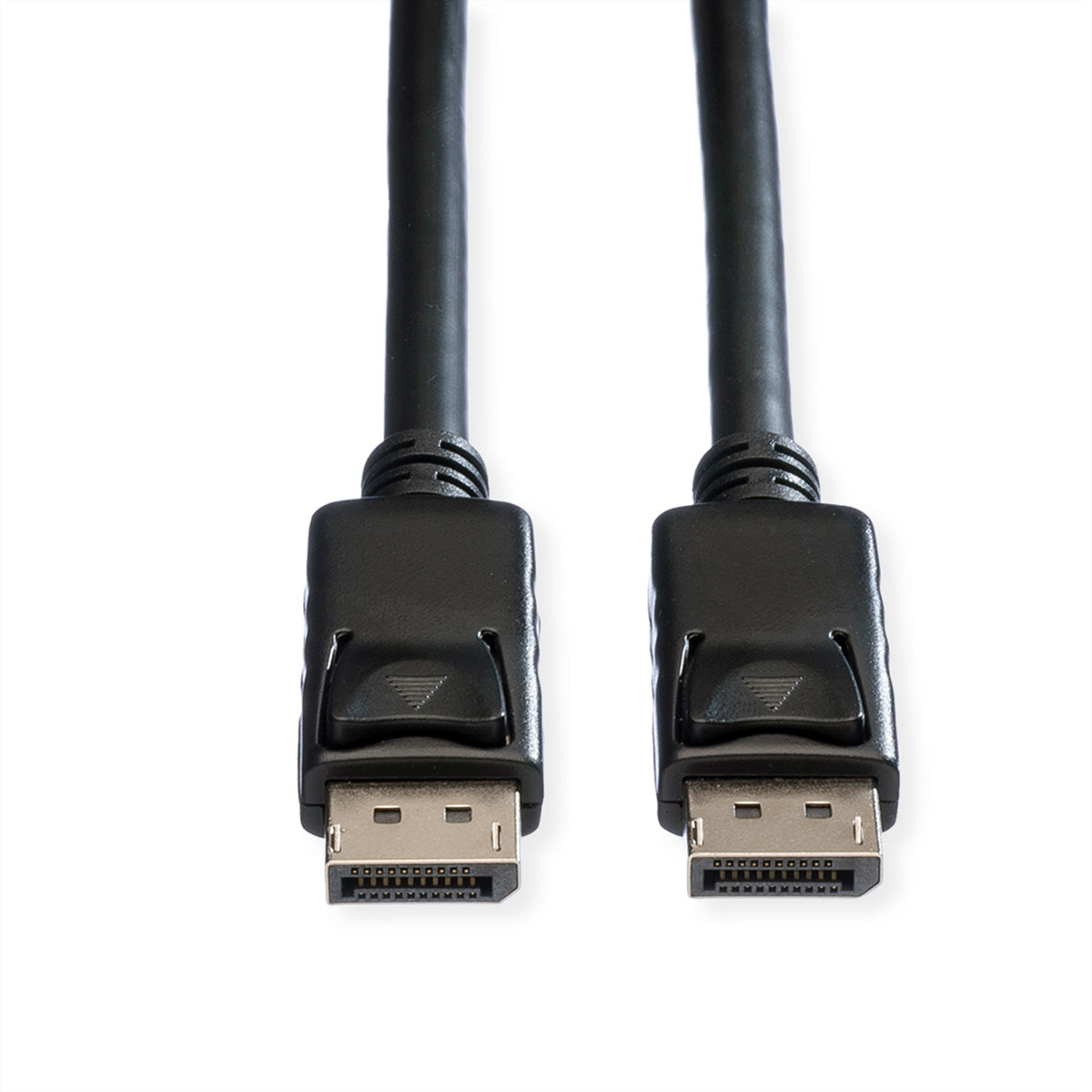 ROLINE DisplayPort Kabel DP 1.2 4K 60 Hz – 10 m – verriegelbar – für Geräte mit DisplayPort-Anschluss