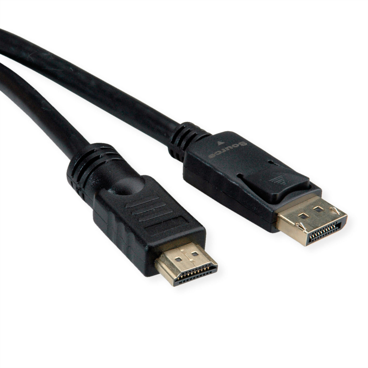 ROLINE DisplayPort auf HDMI Kabel DP 1.2 4K 60 Hz – 7,5 m – aktiv