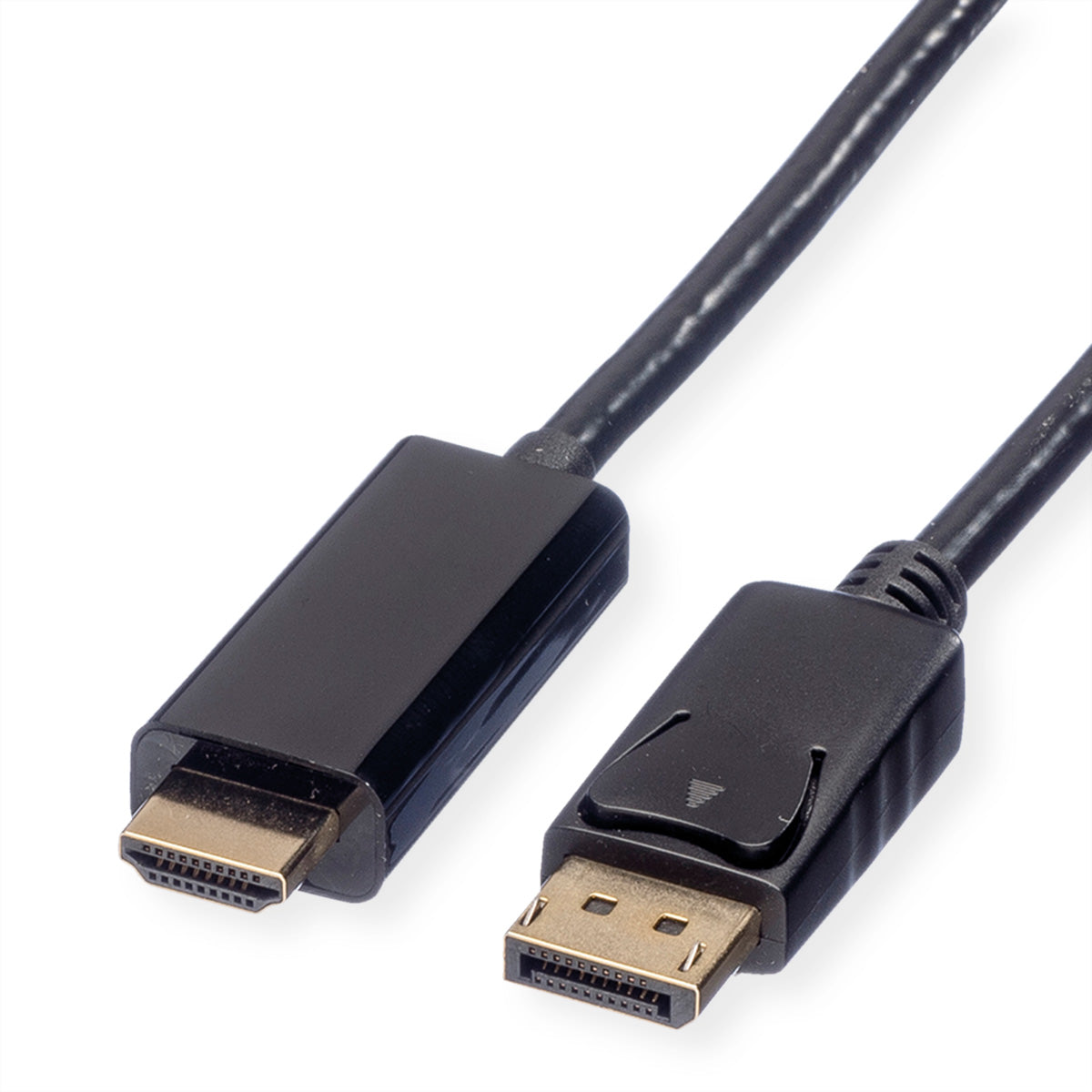 ROLINE DisplayPort auf HDMI Kabel DP 1.2 4K 60 Hz – 5 m – für TV, Beamer, Projektor